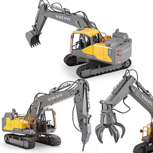 اسباب بازی ماشین کنترلی بیل مکانیکی شارژی سه کاره مقیاس 1:16 دبل ای مدل Excavator Volv Double EE 568-003_اسباب بازی ماشین کنترلی
